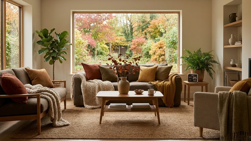 Wohntrends Herbst 2025: Farben, Licht und Textilien für mehr Gemütlichkeit