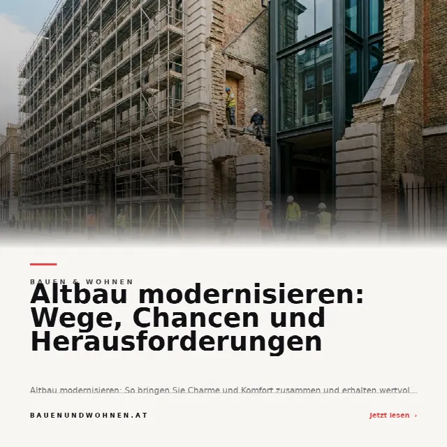 Share-Card fuer Altbau modernisieren: Wege, Chancen und Herausforderungen