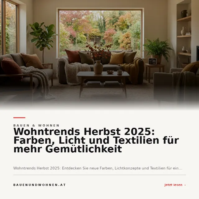 Share-Card fuer Wohntrends Herbst 2025: Farben, Licht und Textilien für mehr Gemütlichkeit