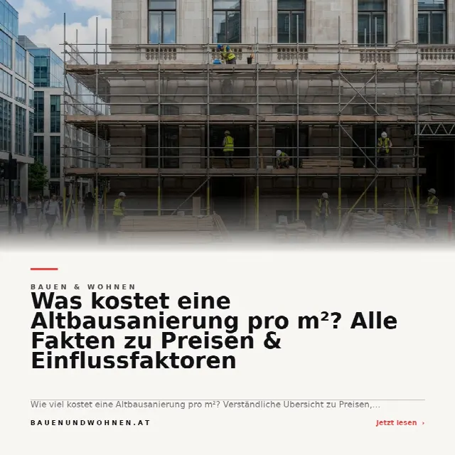 Share-Card fuer Was kostet eine Altbausanierung pro m²? Alle Fakten zu Preisen & Einflussfaktoren