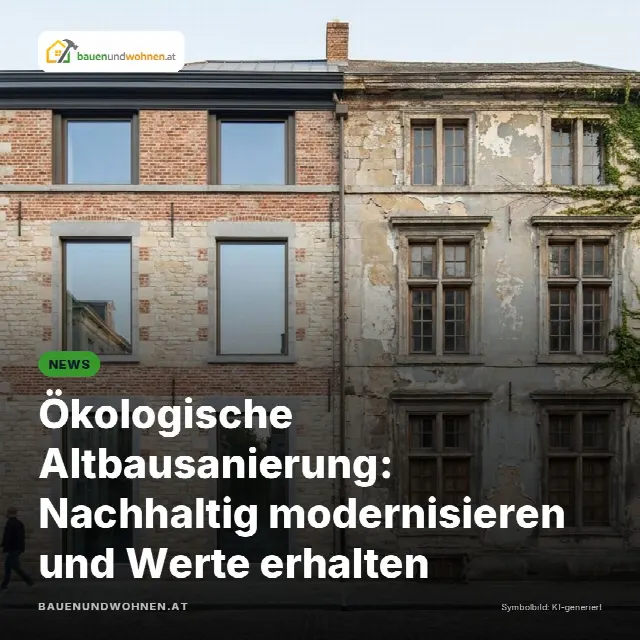 Share-Card fuer Ökologische Altbausanierung: Nachhaltig modernisieren und Werte erhalten