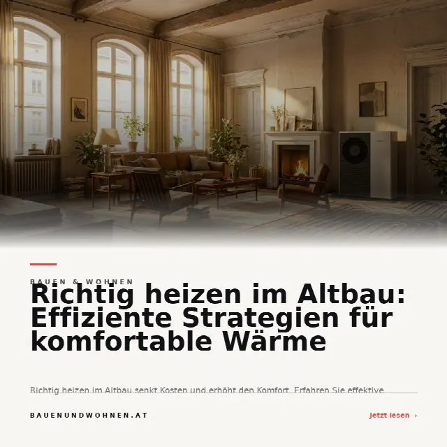 Share-Card fuer Richtig heizen im Altbau: Effiziente Strategien für komfortable Wärme
