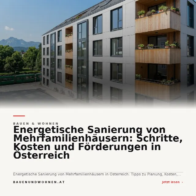 Share-Card fuer Energetische Sanierung von Mehrfamilienhäusern: Schritte, Kosten und Förderungen in Österreich
