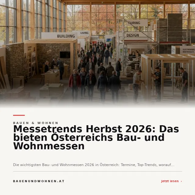 Share-Card fuer Messetrends Herbst 2026: Das bieten Österreichs Bau- und Wohnmessen