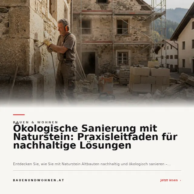 Share-Card fuer Ökologische Sanierung mit Naturstein: Praxisleitfaden für nachhaltige Lösungen