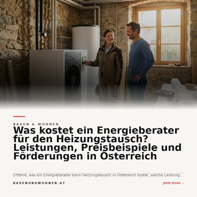 Share-Card fuer Was kostet ein Energieberater für den Heizungstausch? Leistungen, Preisbeispiele und Förderungen in Österreich