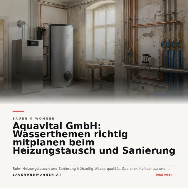 Share-Card fuer Aquavital GmbH: Wasserthemen richtig mitplanen beim Heizungstausch und Sanierung