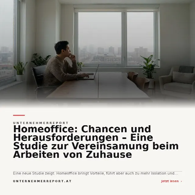 Share-Card fuer Homeoffice: Zwischen Freiheit und Einsamkeit – Eine Analyse zu den sozialen Folgen des Arbeitens von zu Hause
