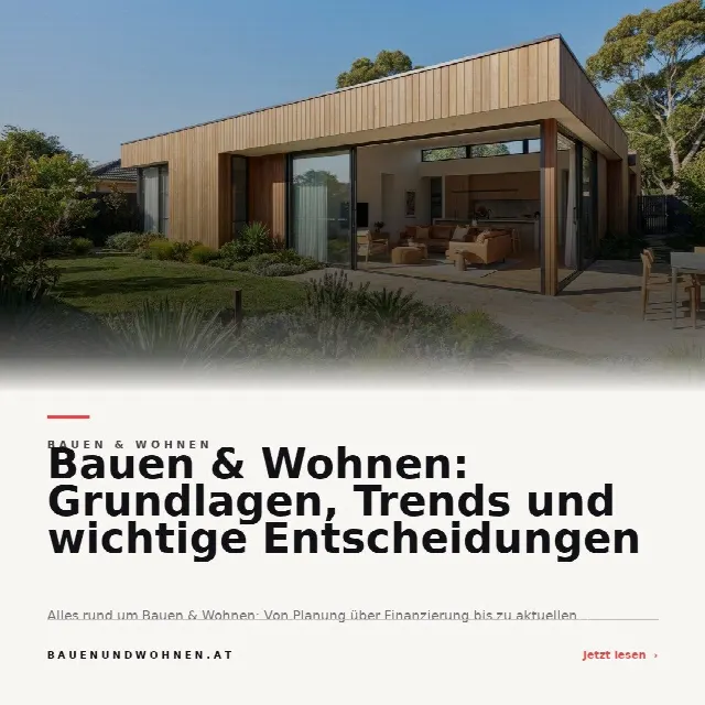 Share-Card fuer Bauen & Wohnen: Grundlagen, Trends und wichtige Entscheidungen